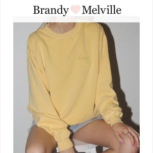 erica honey embroidery sweatshirt